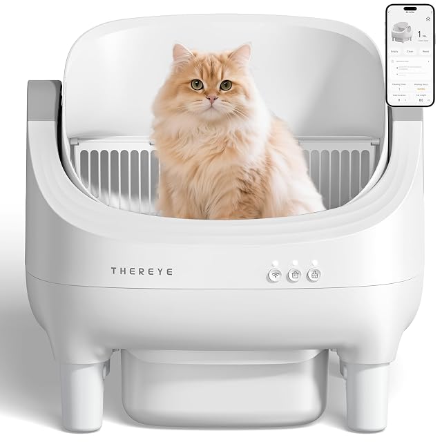 Thereye ER-SC06 selbstreinigende Katzentoilette XXL in offener Bauform
